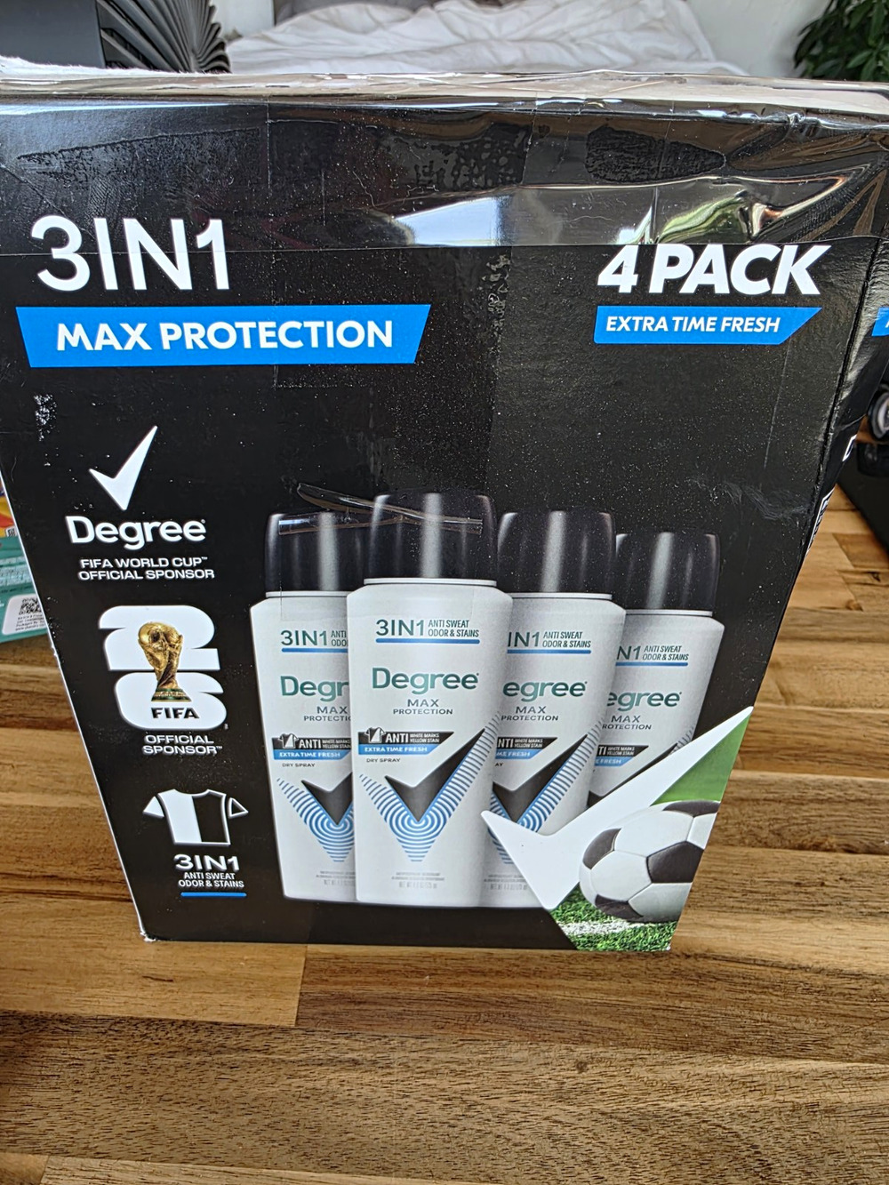 Degree Max Protection Extra Time Fresh 3-in-1 Dry Spray 4.8 oz 4 Pack